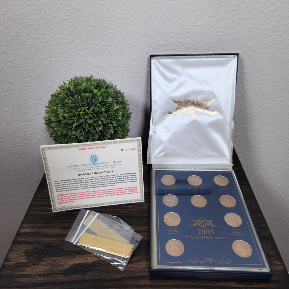 2008 State Quarter Collection‎ US Commemorative Gallery Denver/Philadel AS1312C